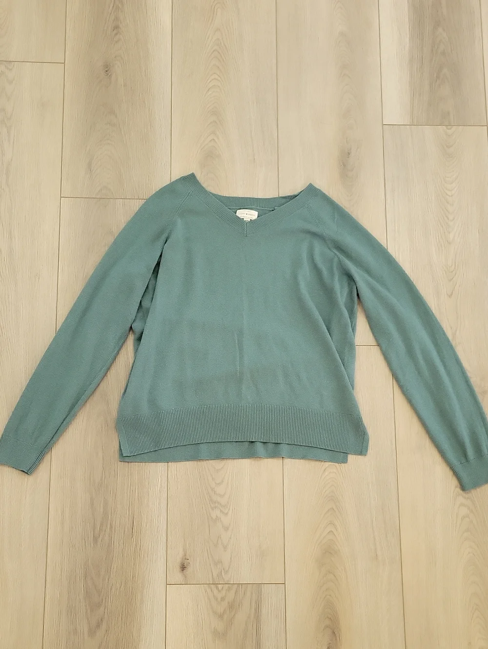 Lucky Brand Seafoam V-Neck Women's Sweater